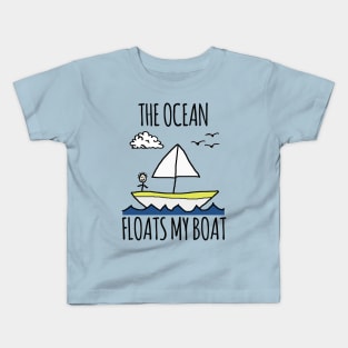 The Ocean Floats My Boat Kids T-Shirt